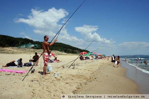Schkorpilovtzi: Angeln am Strand